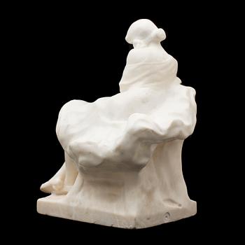 SKULPTUR, alabaster. 18/1900-tal.