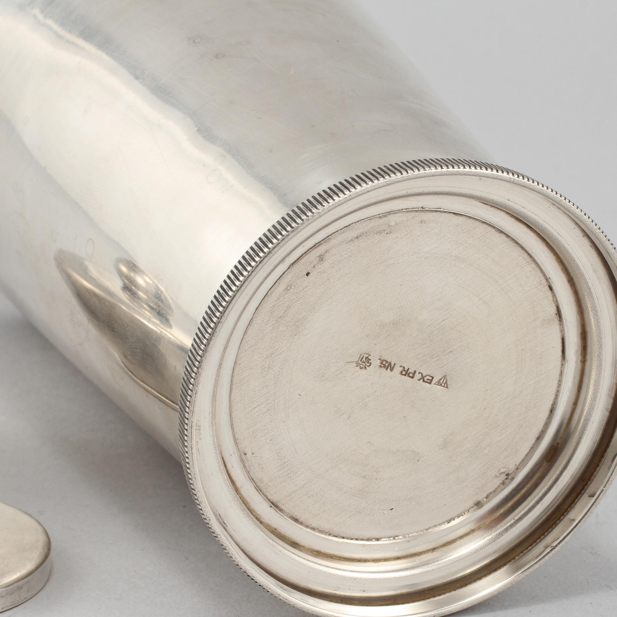 SHAKER, nysilver, art deco, 1900-talets andra kvartal.