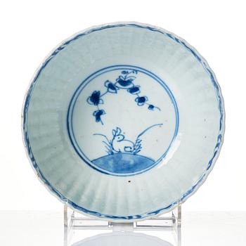 A blue and white bowl, Qing dynasty, Kangxi (1662-1722).