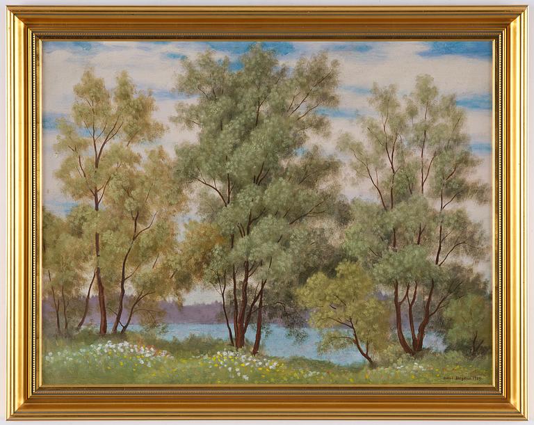 Oskar Bergman, Spring landscape.
