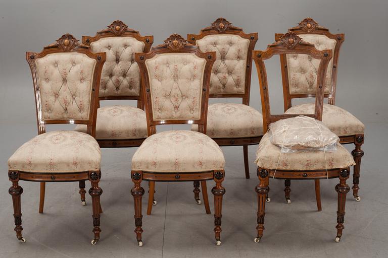 STOLAR, 6 st, oscarianska, 1800/1900-tal.