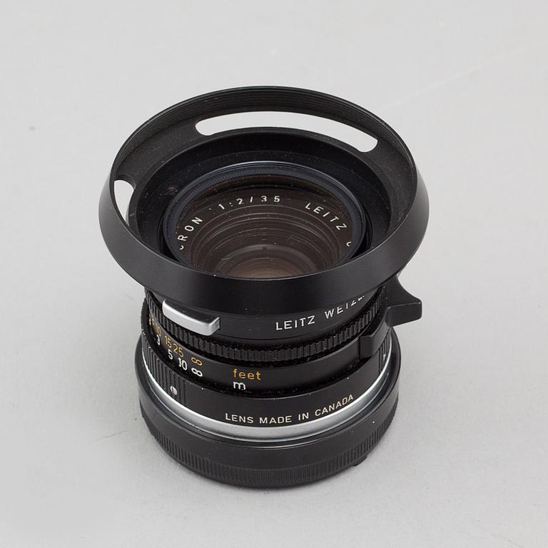 A Summicron lens, 1:2/35, nr 2539335, Ernst Leitz, Canada, second half of the 20th century.