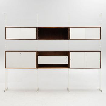 Poul Nørreklit, bokhylla / hyllsystem, "Jailhouse", Georg Petersens Møbelfabrik A/S, Danmark, 1960-tal.