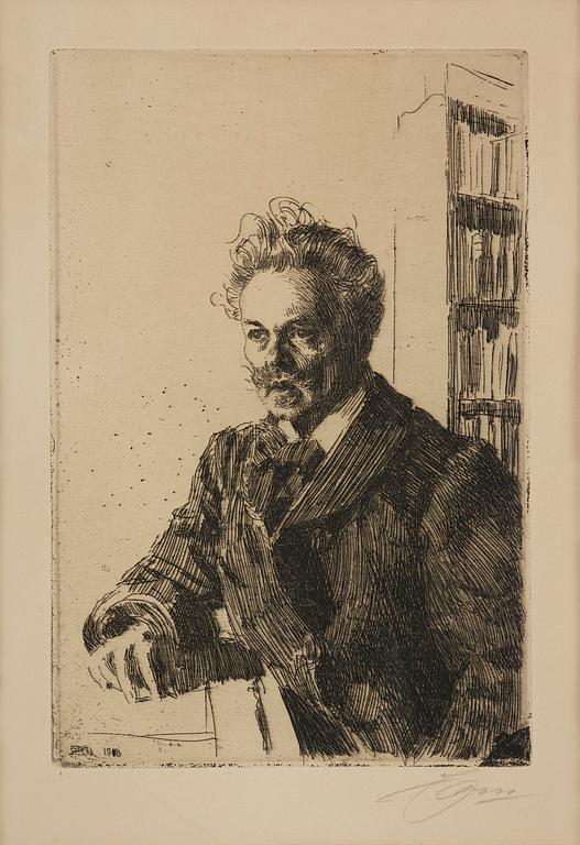 Anders Zorn, "August Strindberg".