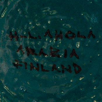 HILKKA-LIISA AHOLA, SKÅL, keramik, signerad H-L Ahola, Arabia Finland.