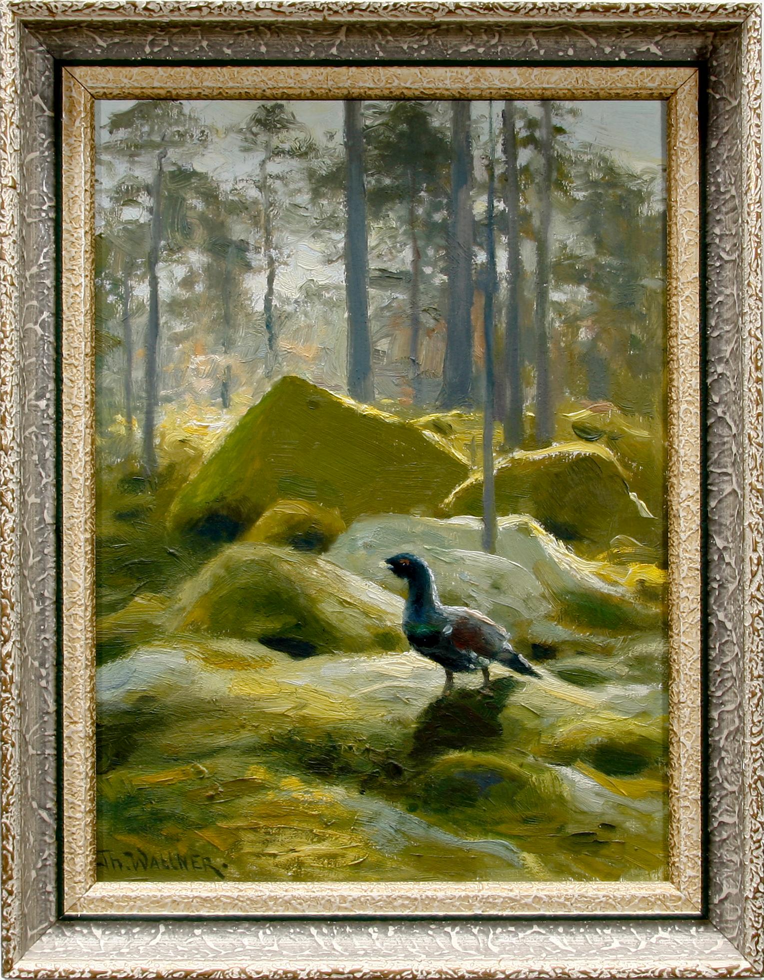 THURE WALLNER, olja  på pannå, sign.