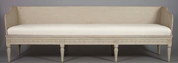 TRÅGSOFFA, gustaviansk, 1700-tal.
