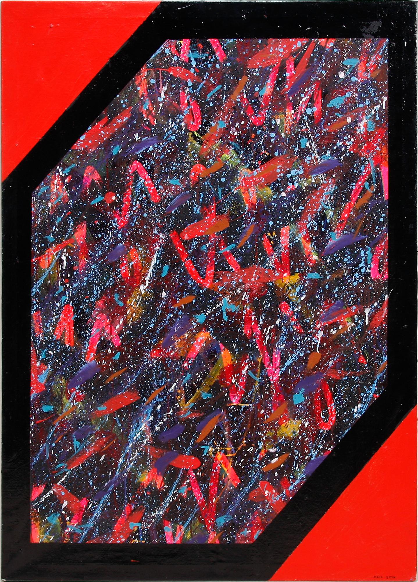 MAYA EIZIN ÖIJER, akryl på duk, sign.