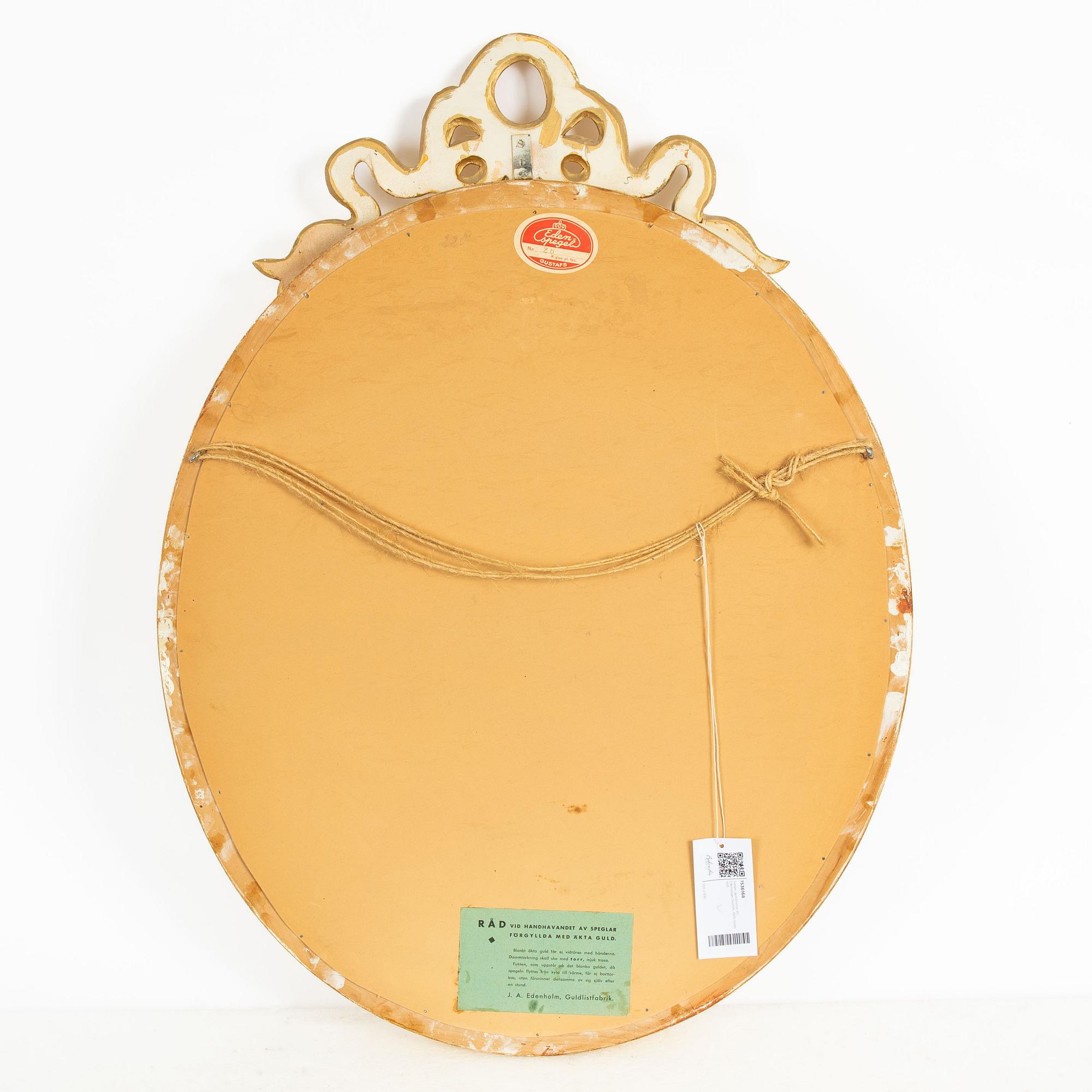 Spegel, gustaviansk stil, Edenspegel, Gustafs, 1900-talets mitt.