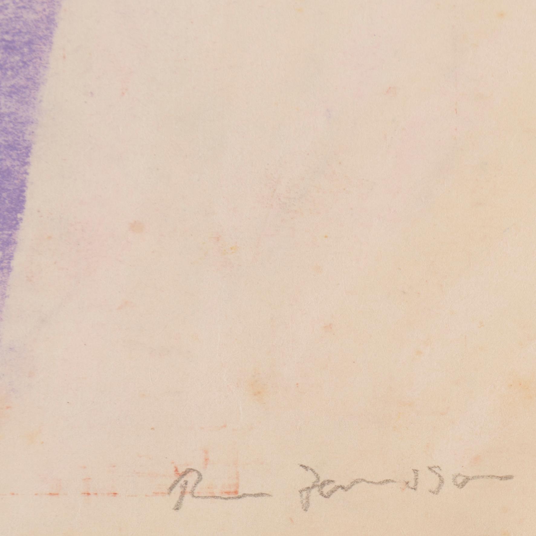 RUNE JANSSON, pastel, signed and dated jan -48.