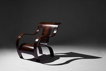 Gerald Summers, an easy chair, probably executed on license in Sweden for Makers of Simple Furniture, 1930-40's.