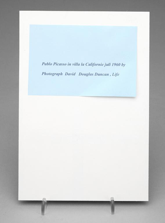 DAVID DOUGLAS DUNCAN, fotografi, silvergelatin, Pablo Picasso ca 1960.