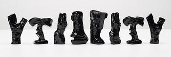 Bengt Lindström, chess game with chess pieces, executed around 1994-95.