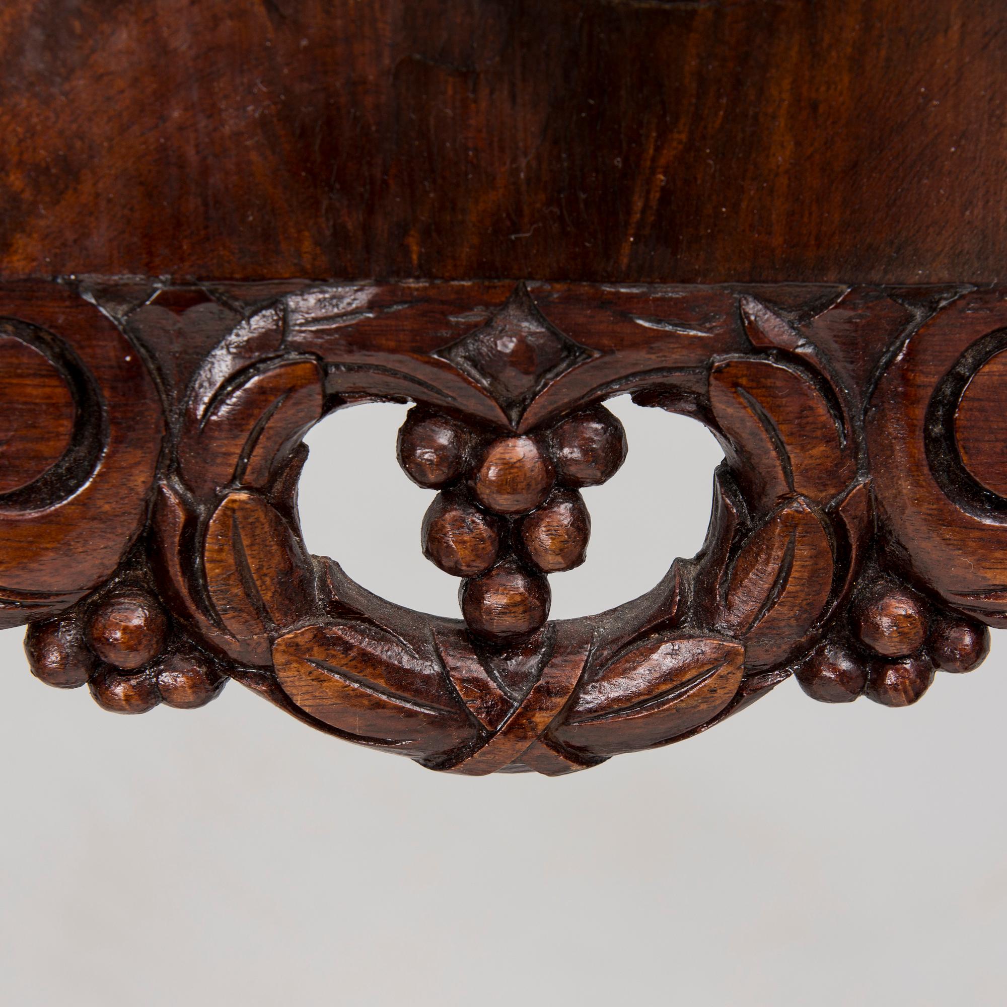 KARMSTOL, biedermeier,  1800-talets senare hälft.