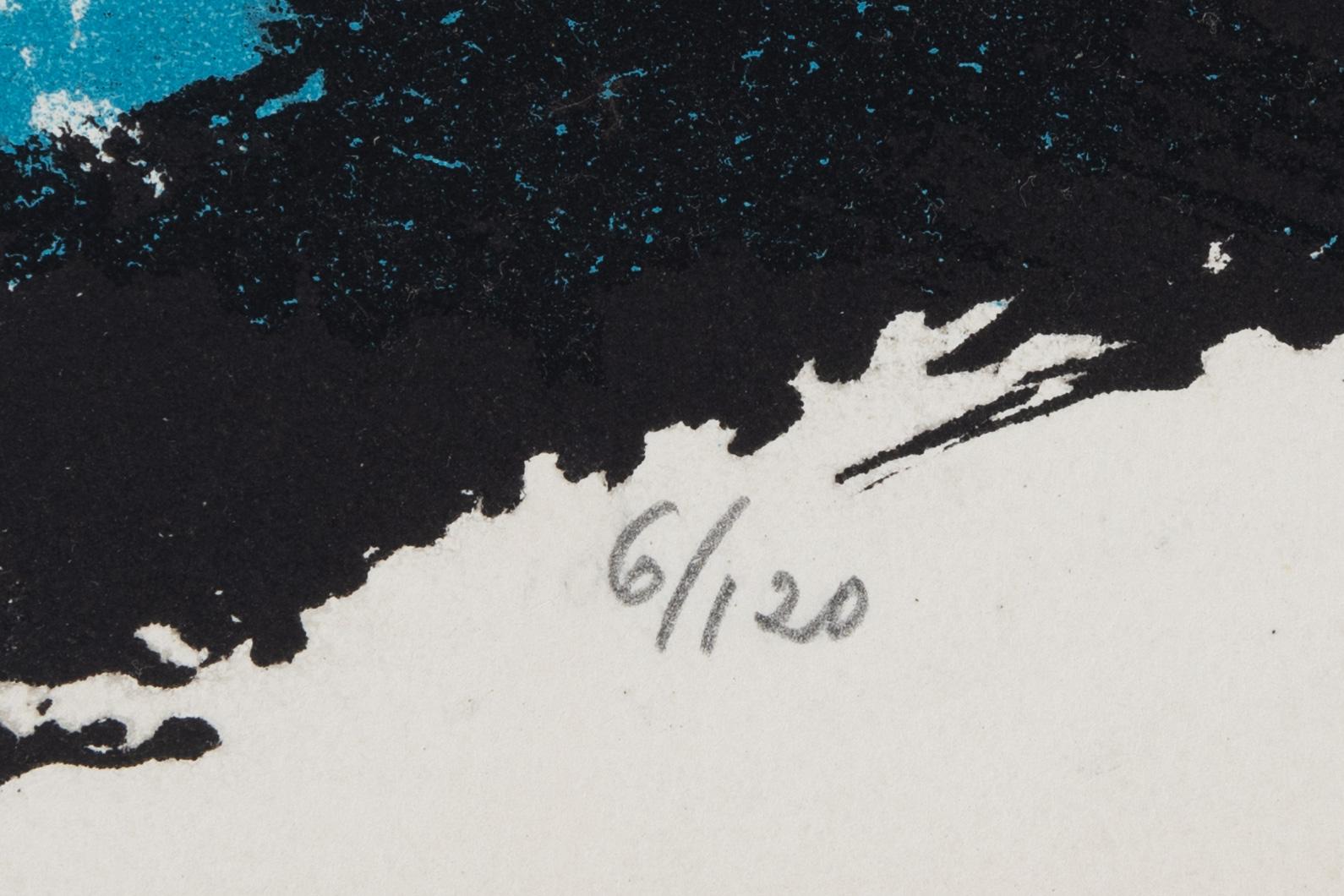 Karel Appel, färglitografi, signerad, daterad 60 och numrerad 6/120.