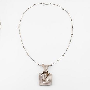Björn Weckström, collier "Space Barbarella", sterlingsilver, Finland 1971, för Lapponia.