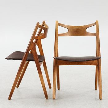 Hans J. Wegner, four model CH-29 chairs Carl Hansen & Søn, mid-20th century.