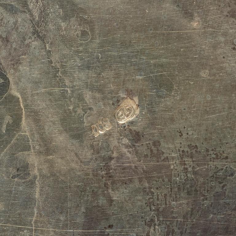 Candelabras, a pair, silver, 20th century.