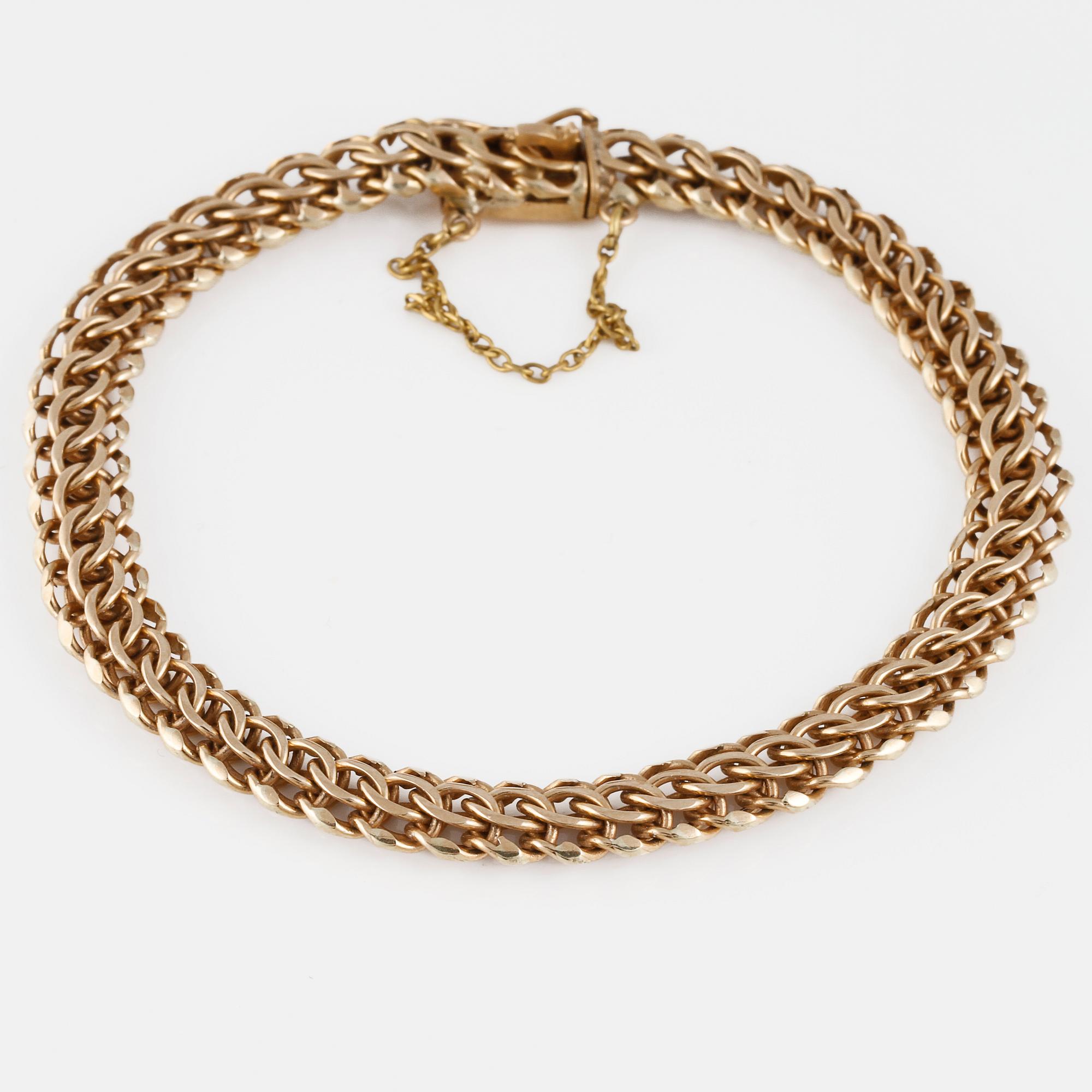 ARMBAND, 18K guld. Vikt 17,9 gram.