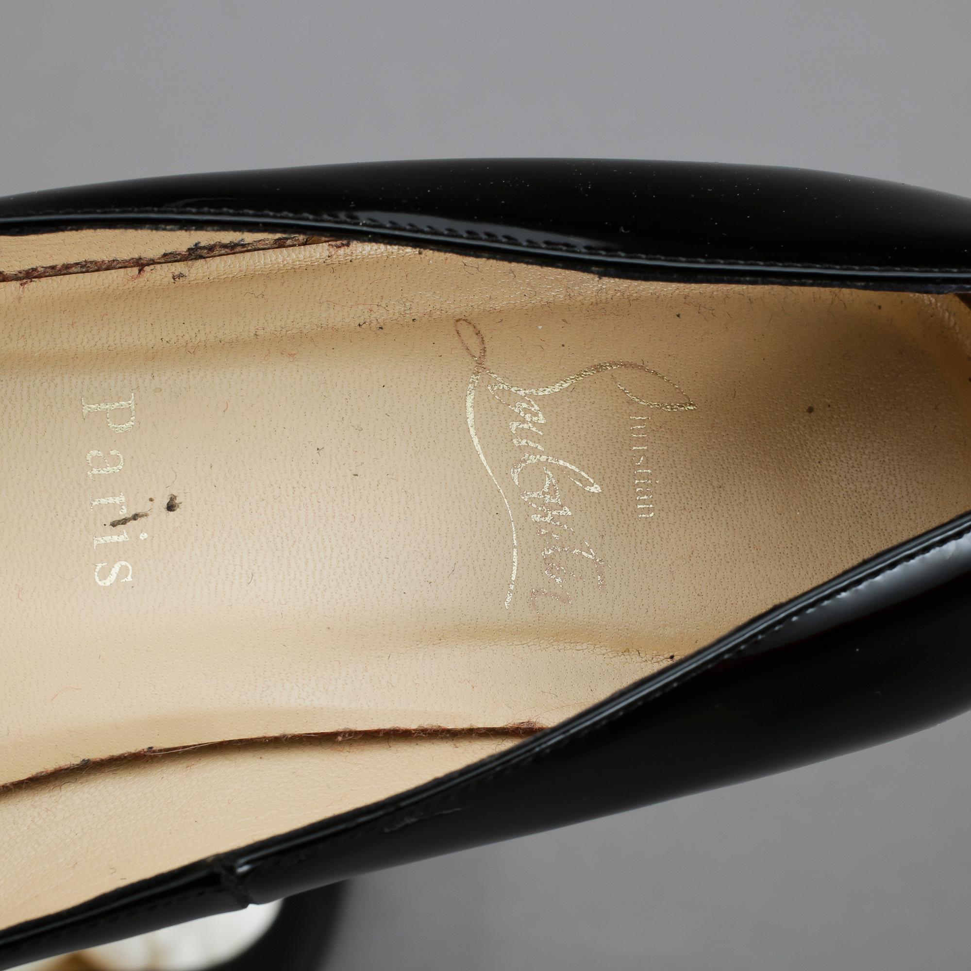 SKOR, "Ron ron 85 patent calf", Christian Louboutin.