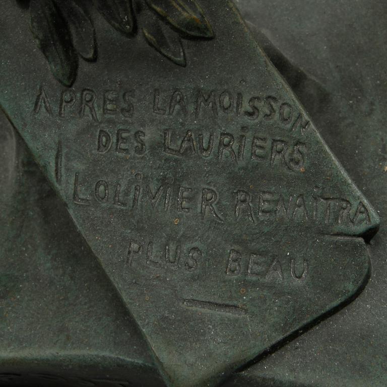 ÉMILE LOUIS PICAULT, efter, skulptur, patinerad metall, Märkt E Picault.