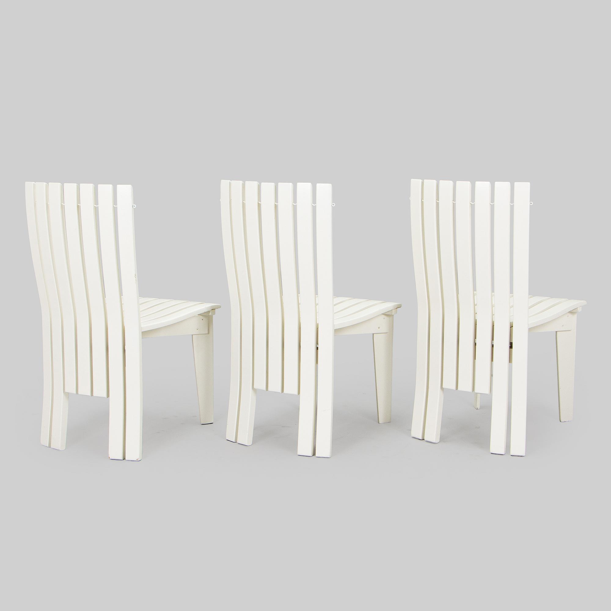 Alvar & Aino Aalto, tuoleja, 3 kpl, Aurinko-sarjaa, Artek 2000-luku.