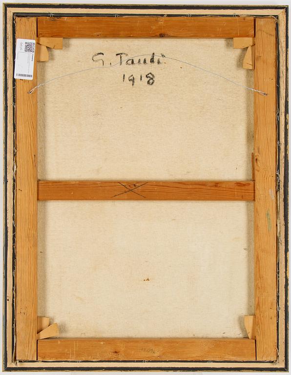 Georg Pauli, oil on canvas, signed. Dated 1918 verso.