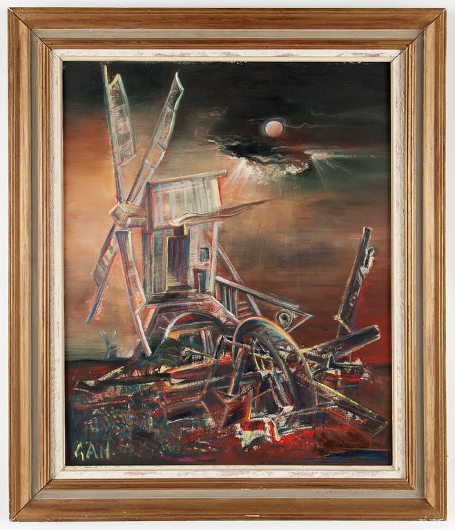 GÖSTA ADRIAN-NILSSON, oil on panel, signed GAN.