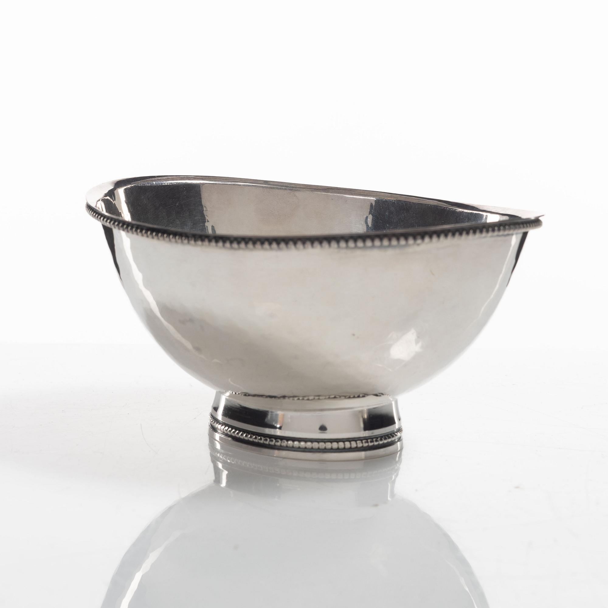 Cup and bowl, silver, W.A. Bolin and Eric Löfman.