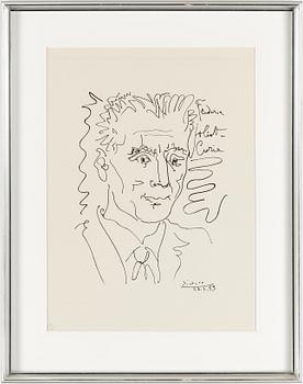 PABLO PICASSO, efter. Litografier, 7 st. Numrerade 838/1000. 1974, 25 Anniversaire du Movement de la Paix.