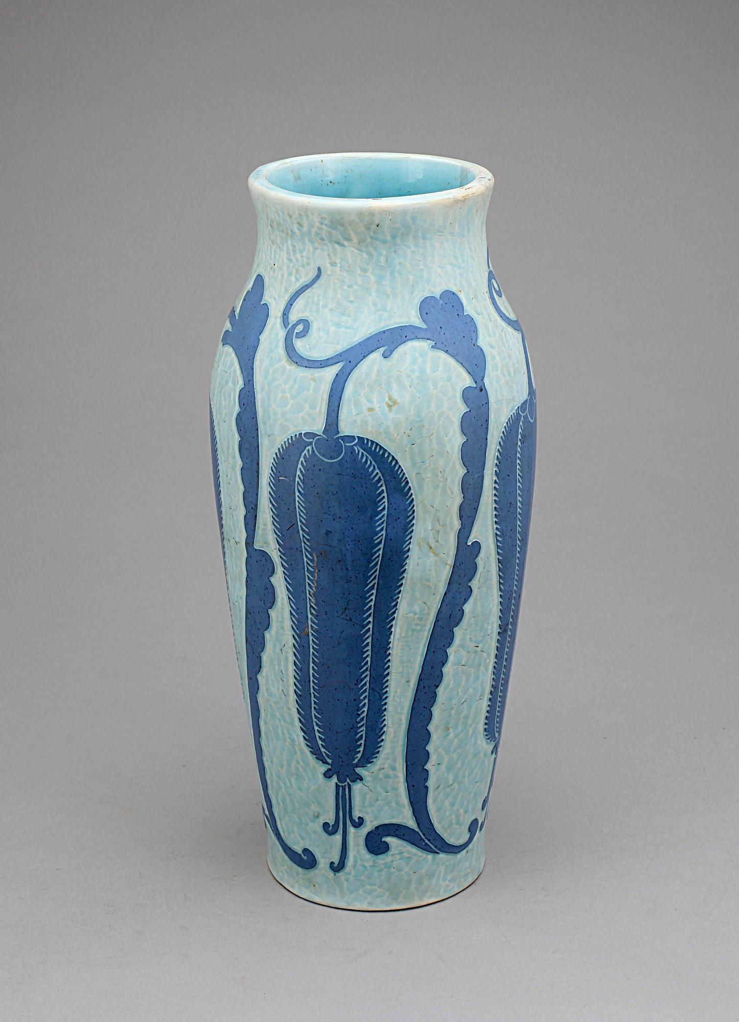 VAS, flintgods, "Sgraffito", Josef Ekberg, Gustavsberg, 1923.