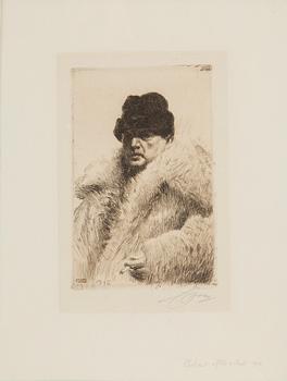 ANDERS ZORN, etching, 1916, signed in pencil.