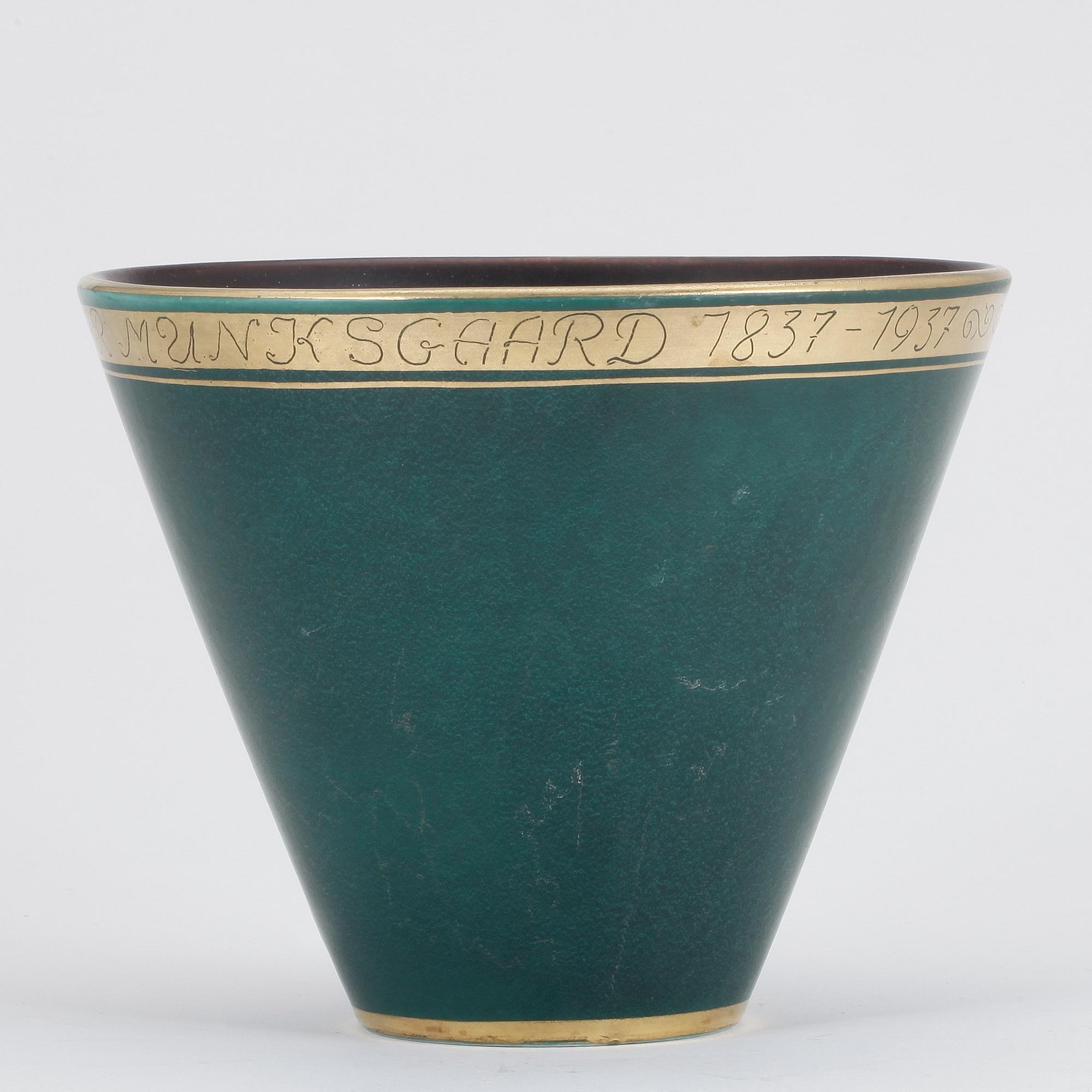 SKÅL, stengods, Aluminia, Danmark, troligen 1937.