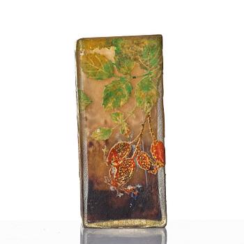 Daum Frères, a set of two Art Nouveau cameo glass vases, Nancy, France.