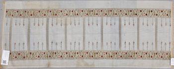 DUK, silke och silvertråd. Östeuropa troligen Bulgarien Rumänien 1800/1900-tal.