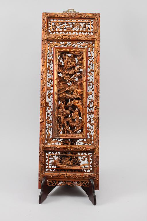 VÄGGDEKORATIONER, ett par, Kina, 1900-tal.