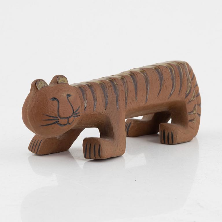 Lisa Larson, a 'Tiger' figurine from the series 'Afrika'. Gustavsberg 1965–1975, signed Prov LL.