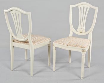 MATGRUPP, 7 delar, gustaviansk stil, 1900-talets andra hälft.