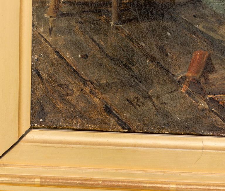 BENGT NORDENBERG, olja på duk, signerad och daterad 1872.
