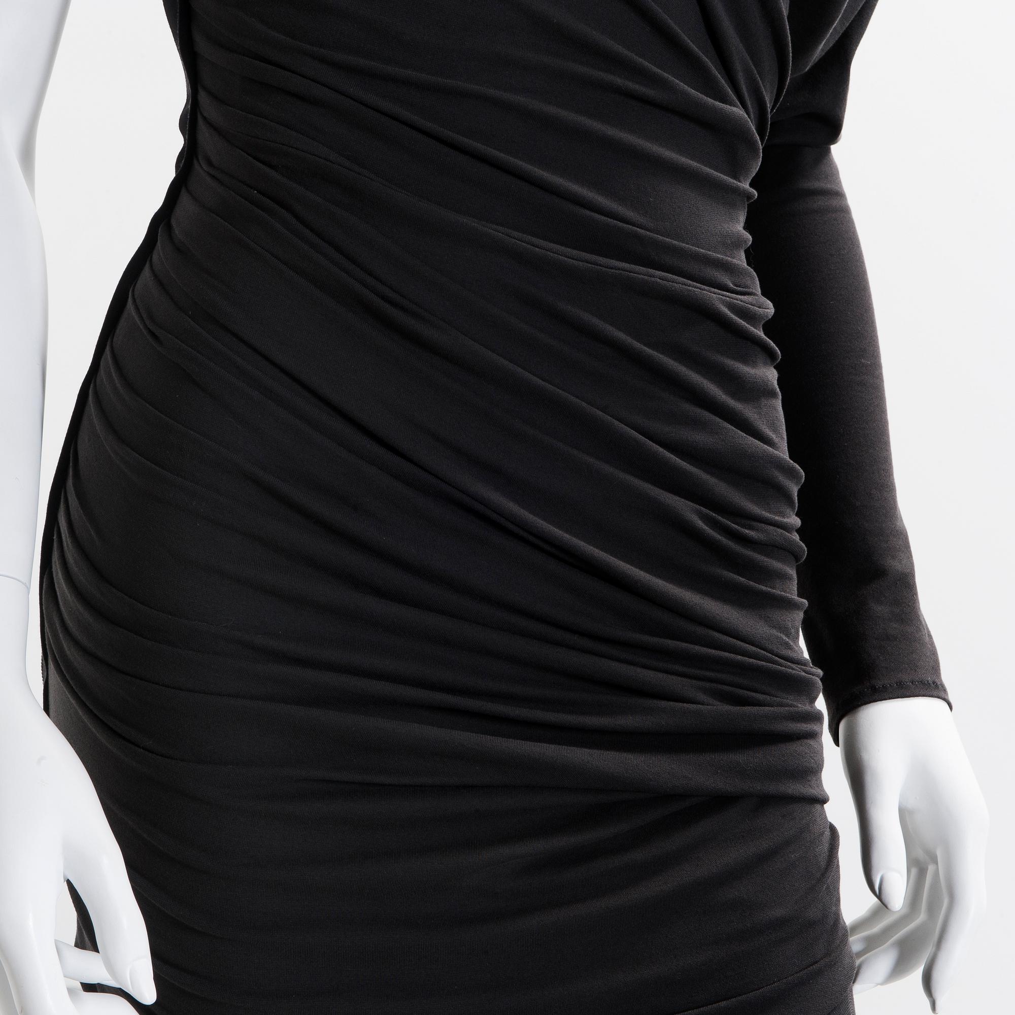 DRESS, Lanvin, a grey one shoulder dress.