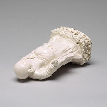 FIGURIN, blanc de chine. Qingdynastin.