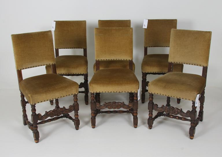 STOLAR, 6 st, barockstil.