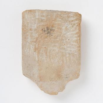 A marble coat of arms for the noble family Yxkull, circa 1700.