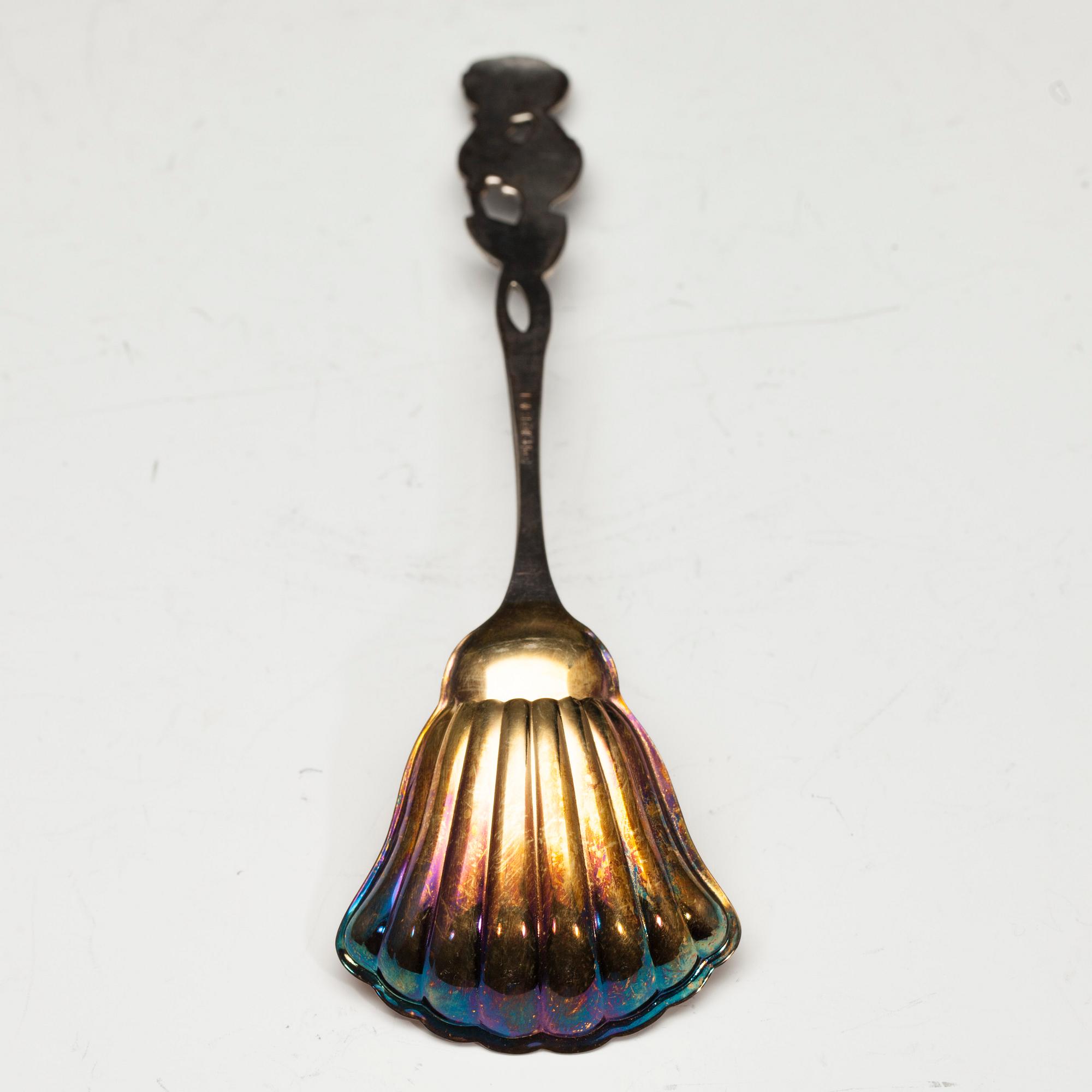 KAFFESERVIS, silver, 4 delar, Auran Kultaseppä oy, Åbo 1960-70-tal. Totalvikt 1,410 g.