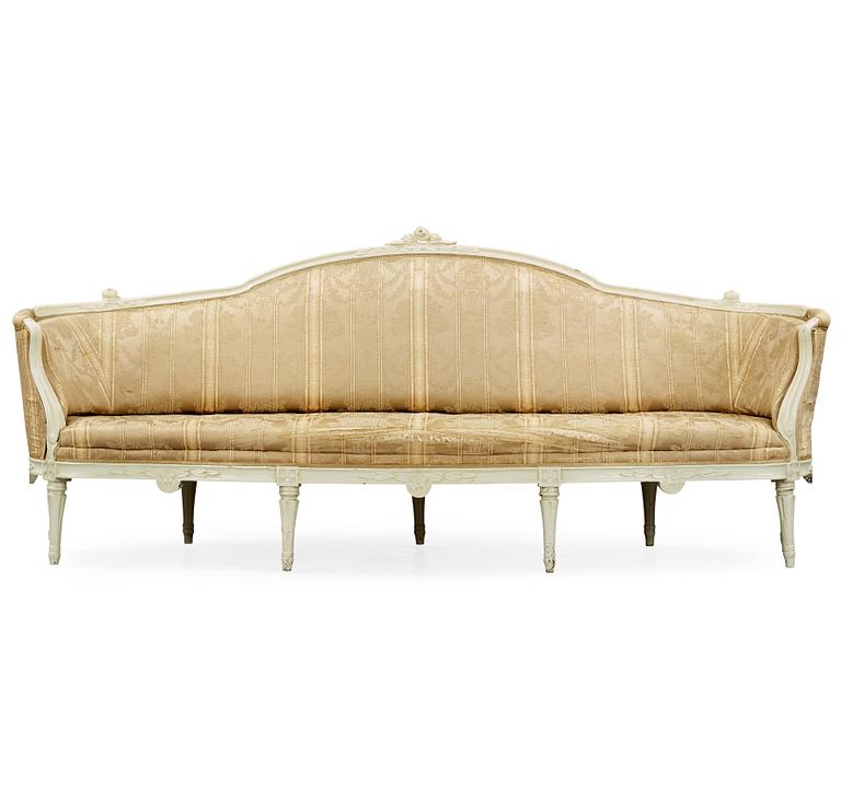 A Gustavian late 18th century sofa by Höglander, master 1777.