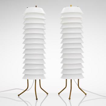 ILMARI TAPIOVAARA, a pair of  'Maija the Bee' table lamps for  Asko/Hienoteräs.