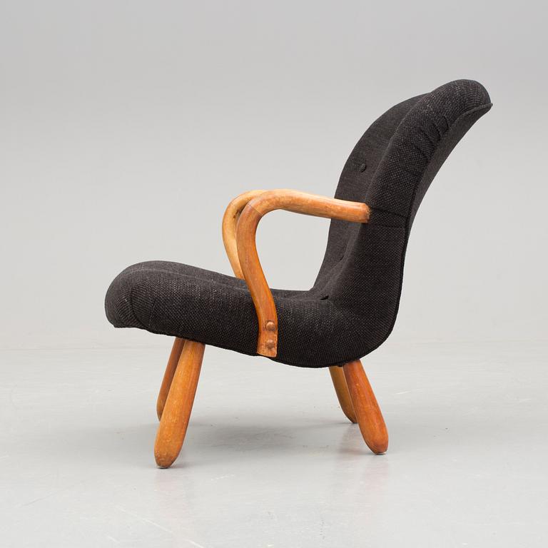 FÅTÖLJ, "Clam Chair" / "Muslinge", Philip Arctander, tillskriven, 1900-talets mitt.