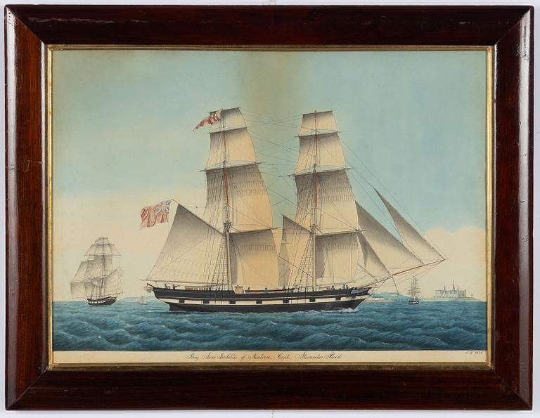 Jacob Petersen, The brig "Anne Isabelle" of Montrose  (Capt. Alexander Reid).