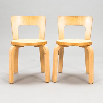 Alvar Aalto, two 'N65' children's chairs for Artek.