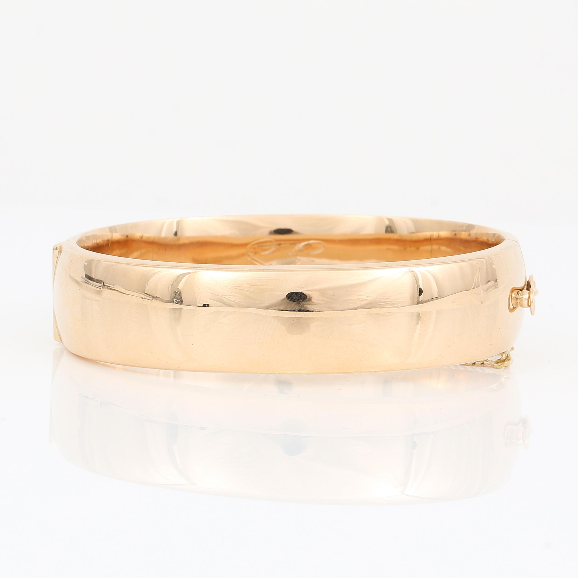 ARMBAND, 14K guld. Helsingfors, Finland 1962. Vikt 28,83 gram.